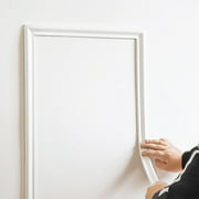 Peel and Stick Chair Rail Molding, Self-Adhesive Wall Trim for Home Decoration \u0026 Wall Protection, 9.8ft x 0.9in
